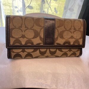 Coach Wallet with Checkbook Holder